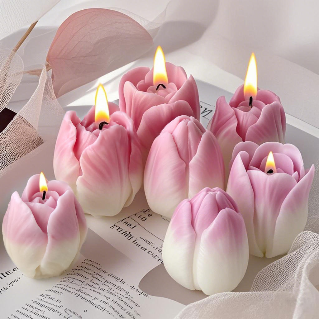 DIY tulip candle silicone mold - огляд і ціна Flower Preservation Resin
