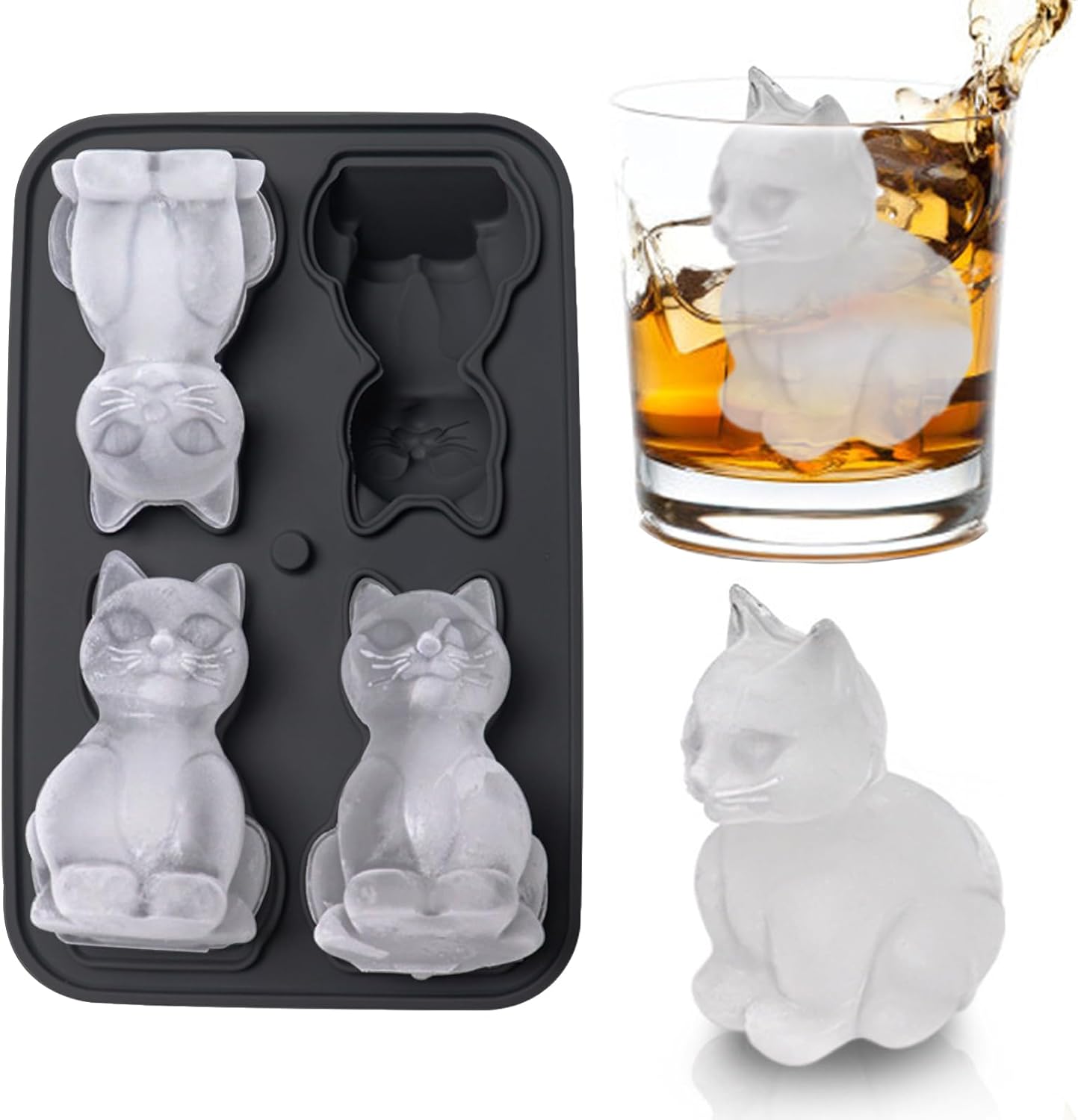 3D Cat Ice Cube Mold, Admaison - огляд і ціна Silicone Mold Tray