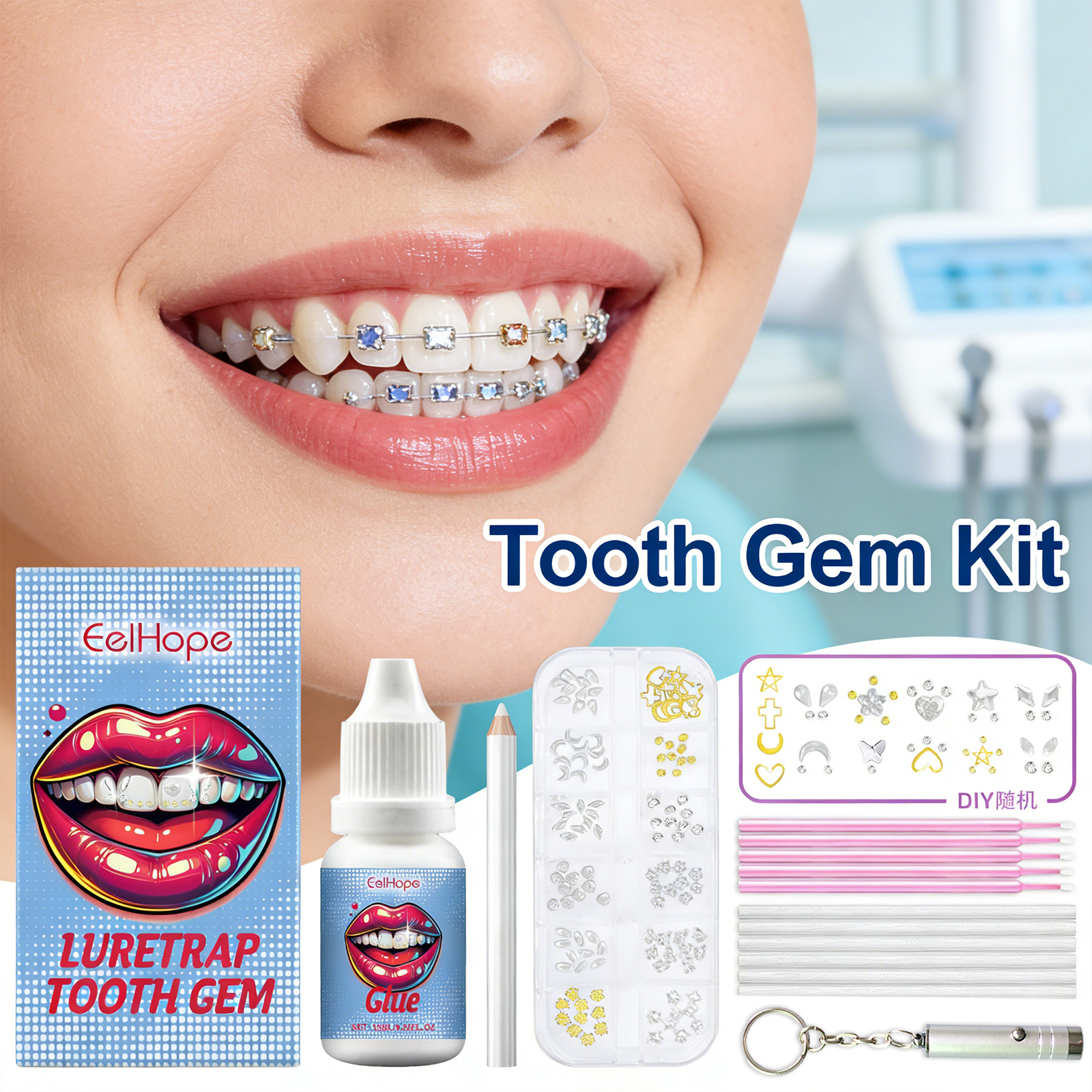 Tooth Gems Sparkling Teeth Jew - огляд і ціна Resin Jewelry Kit