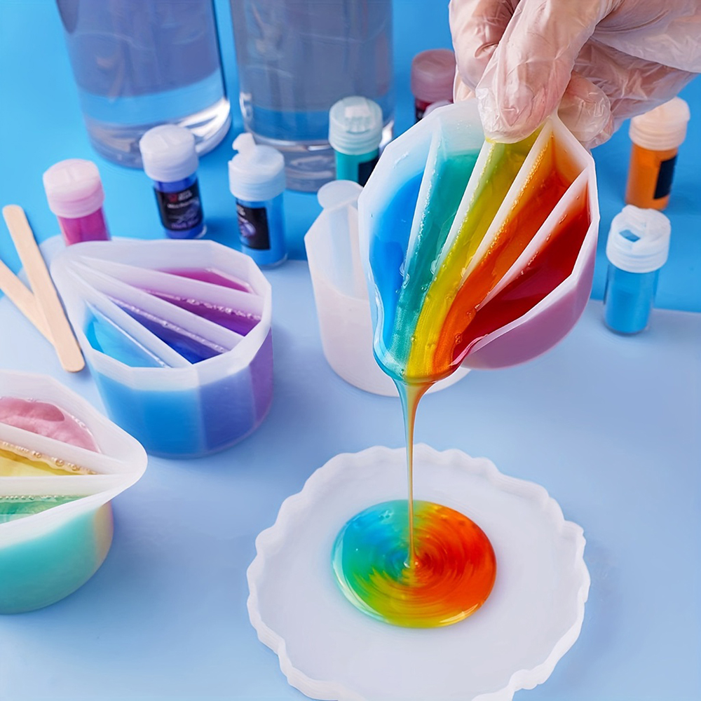 2/3/4/5 Grids Silicone Split C - огляд і ціна Mixing Cup Silicone