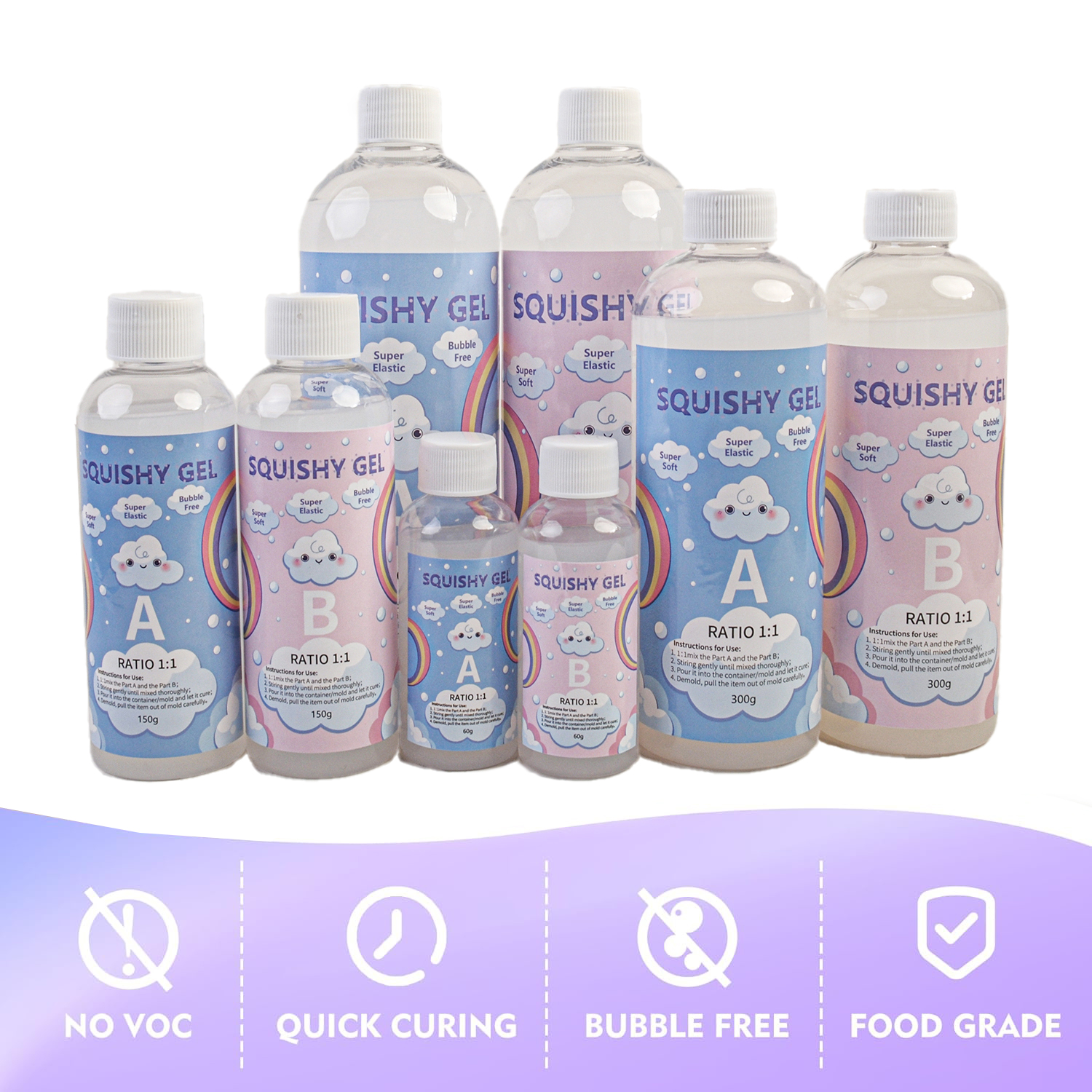 Squishy Gel Soft Liquid Resin  - огляд і ціна Resin Pigment Set