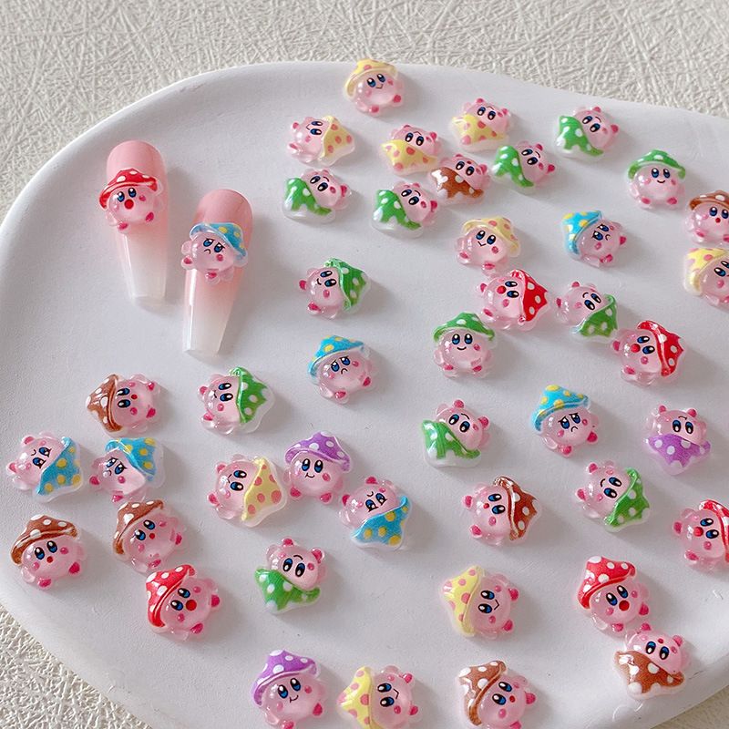 2/10/20pcs Kirby Nail Charms 3 - огляд і ціна Crafting Resin
