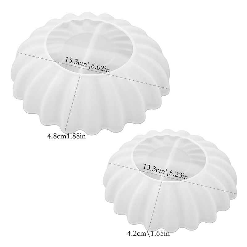 1 Epoxy plaster origami wave e - огляд і ціна Coaster Mold Round