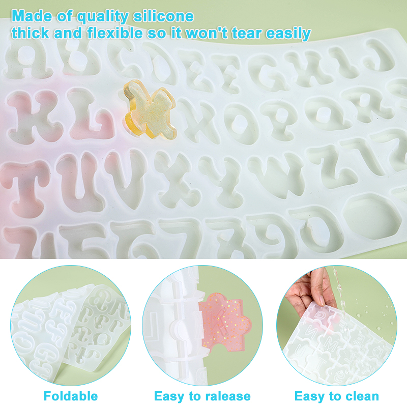 Alphabet Keychain Molds Alphab - огляд і ціна Epoxy Uv Resin Kit