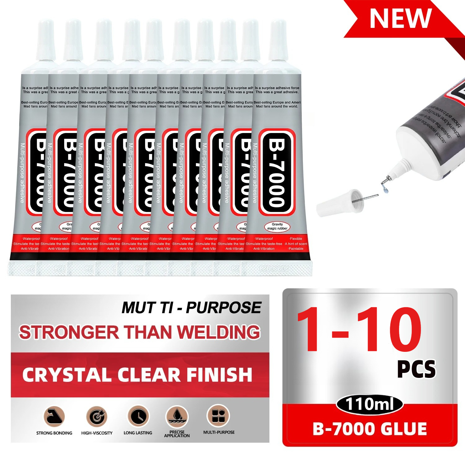 Super Glue B-7000 Loolifl 1-10 - огляд і ціна Crafting Resin