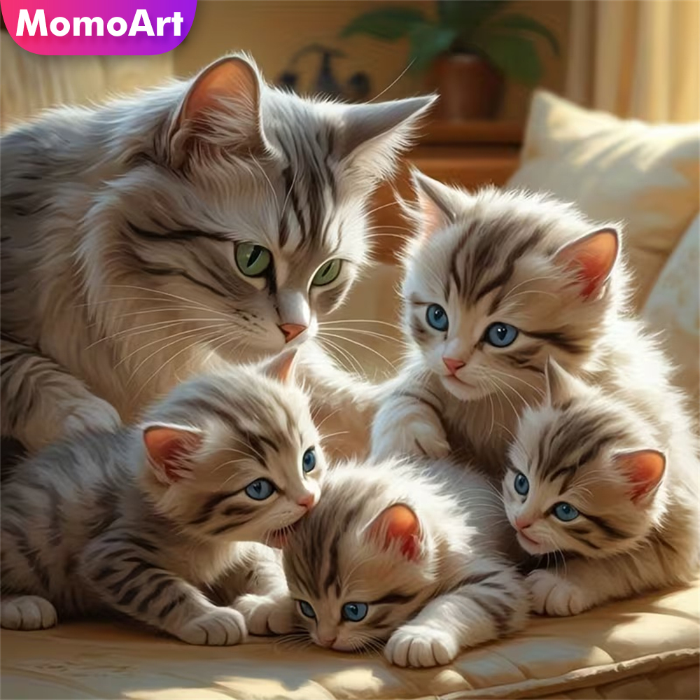 Momoart DIY Diamond Mosaic Cat - огляд і ціна Resin Craft For Beginners