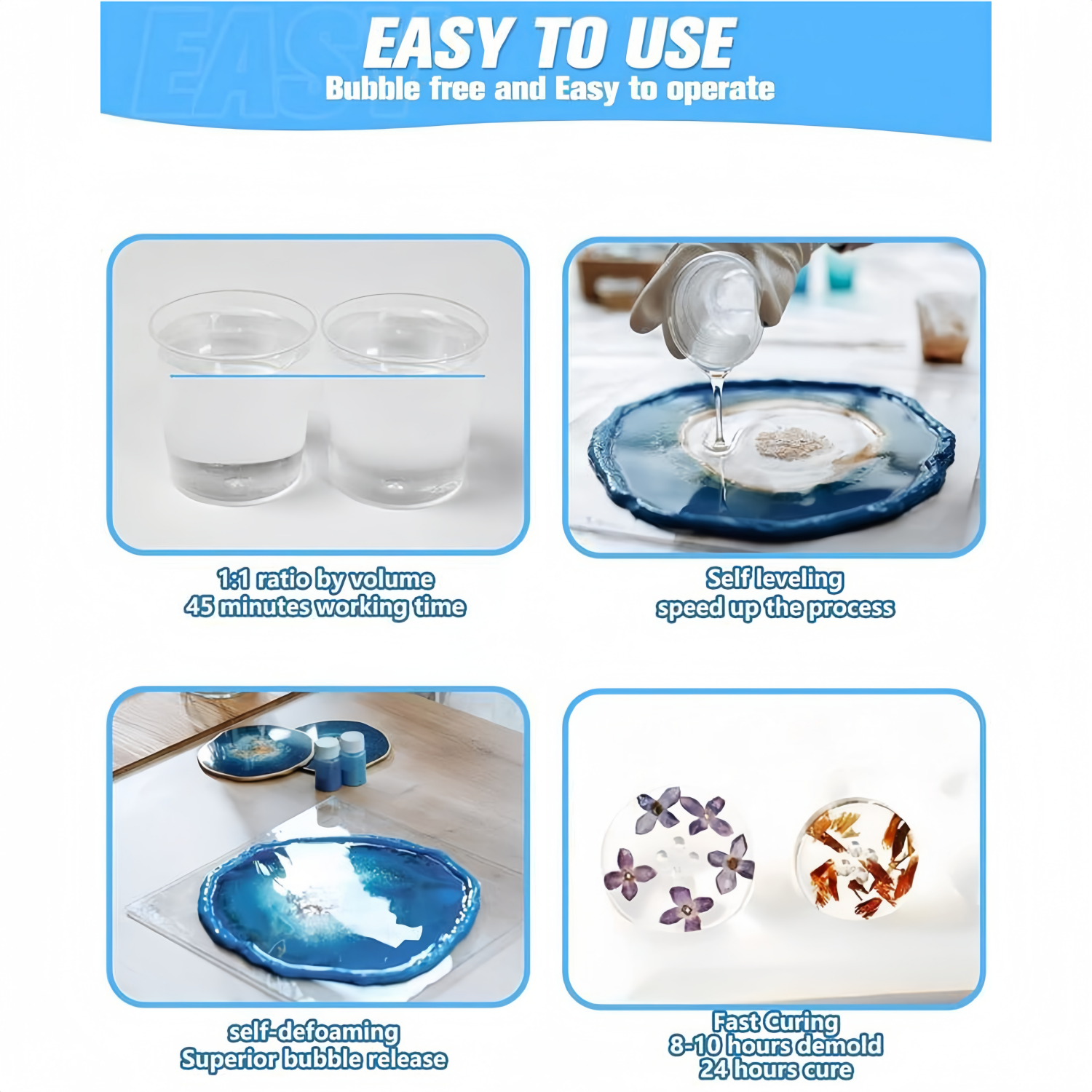 16.9oz Clear Epoxy Resin Kit C - огляд і ціна Resin Jewelry Kit