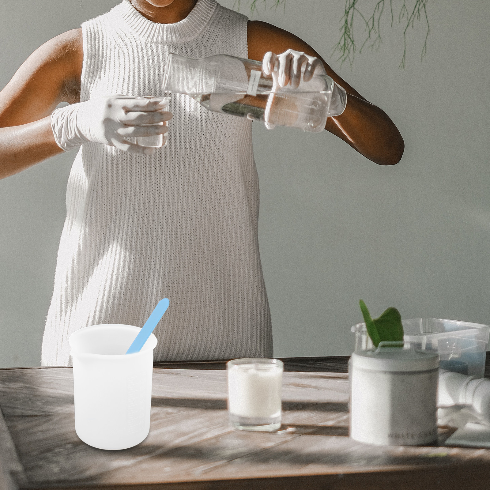 1Set DIY Silicone Epoxy Mixing - огляд і ціна Mixing Cup Silicone