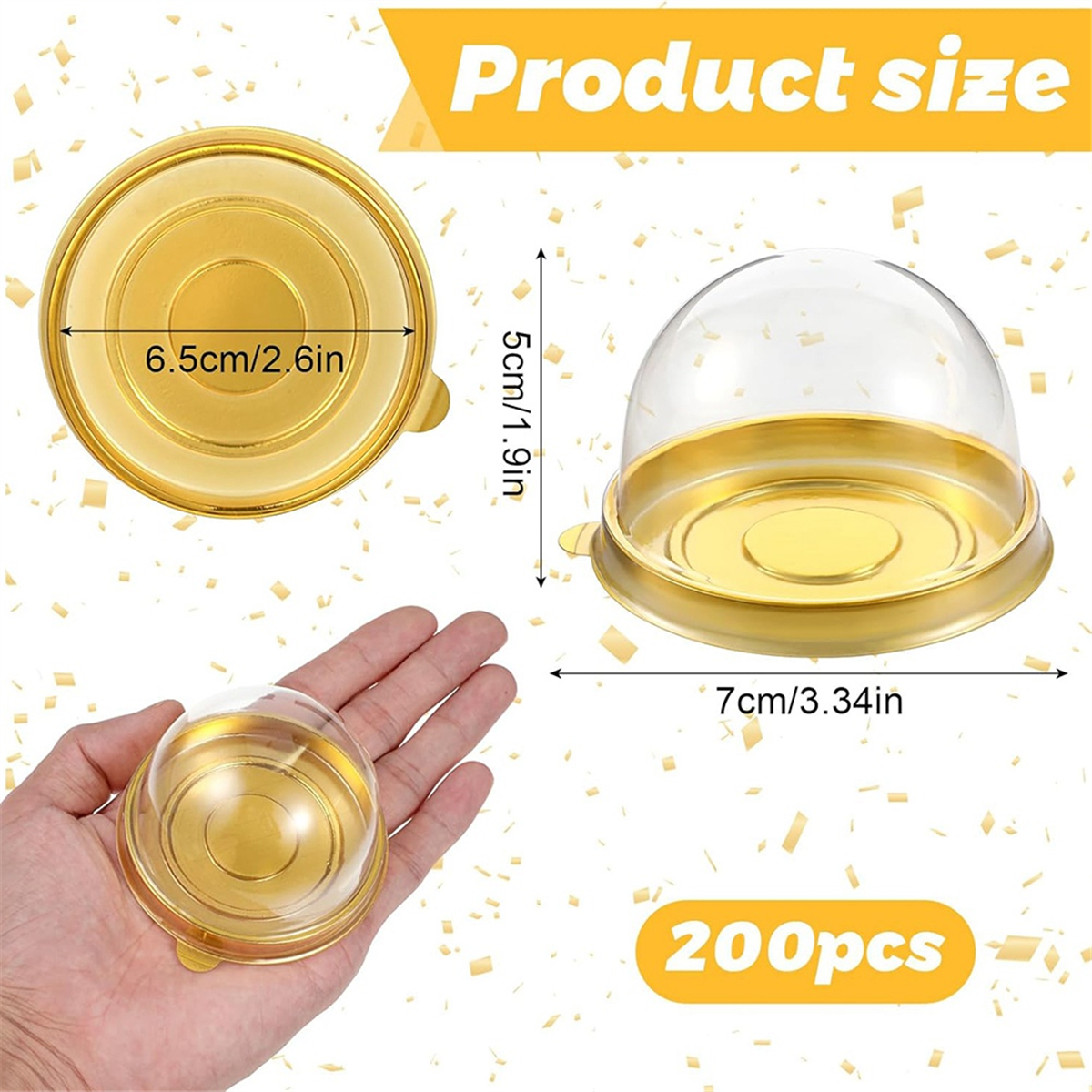 A06K Charcuterie Domes with Li - огляд і ціна Dome Mold Clear