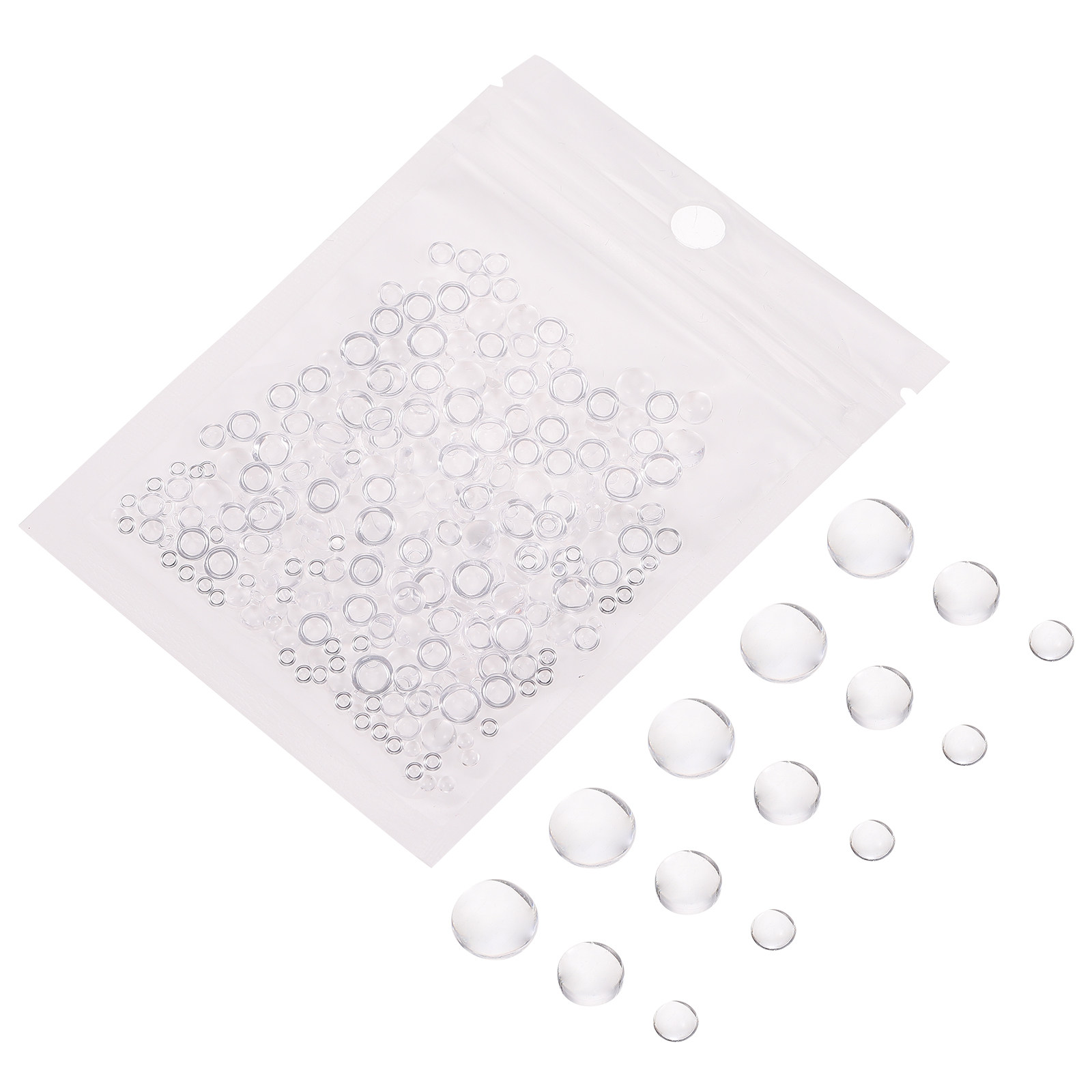 350Pcs Flat Round Resin Patche - огляд і ціна Resin Craft Material
