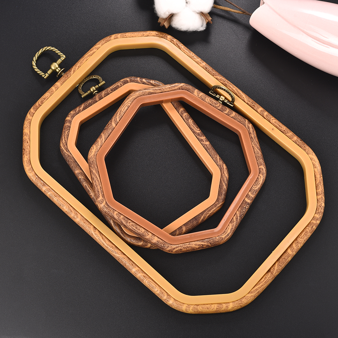 Imitated Wood Round,Oval Diffe - огляд і ціна Wood Ring Blank