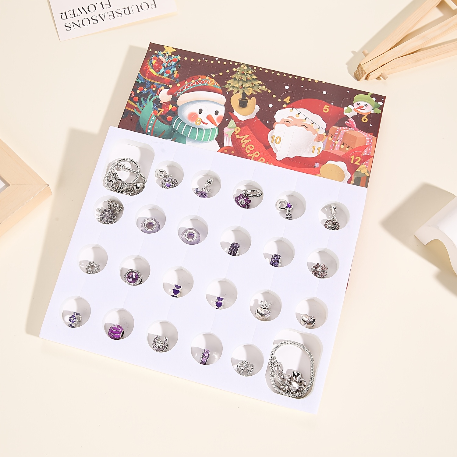 Christmas purple beads DIY jew - огляд і ціна Resin Jewelry Kit