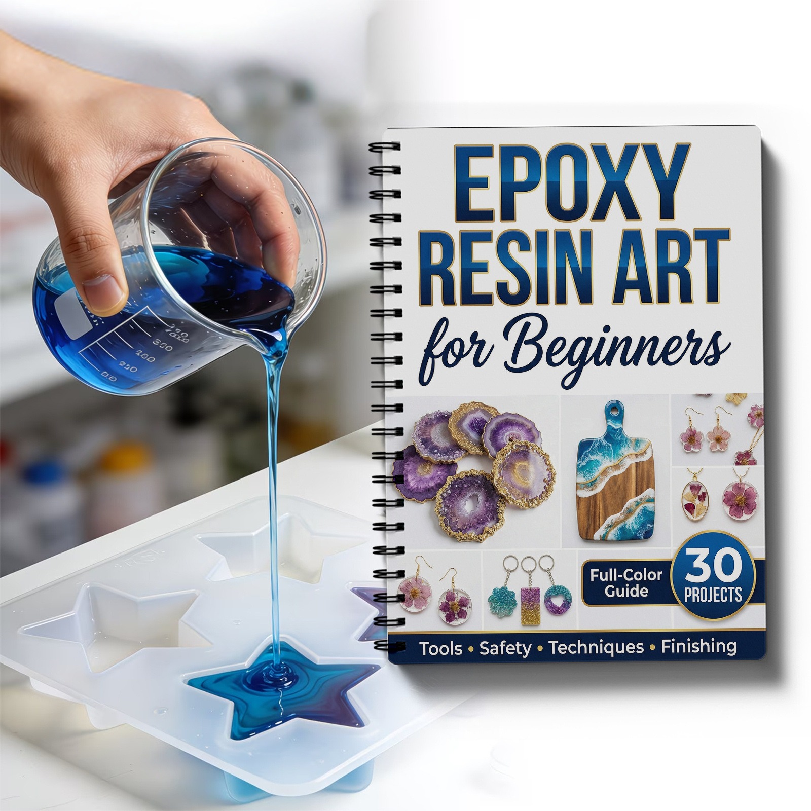 Epoxy Resin Art Book Guide Lea - огляд і ціна Resin Craft For Beginners
