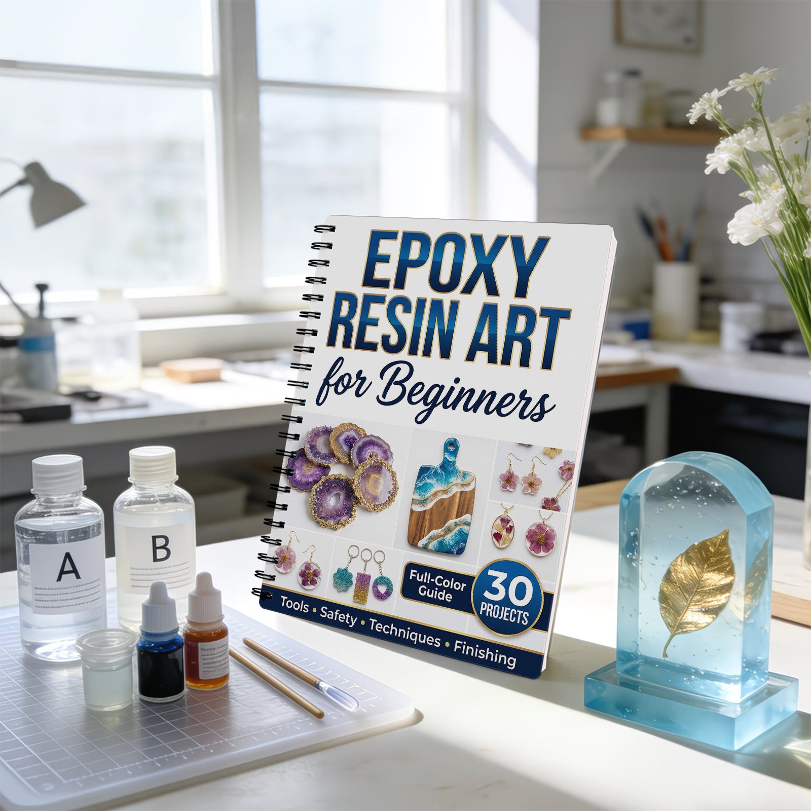 Epoxy Resin Art Book Guide Lea - огляд і ціна Resin Craft For Beginners