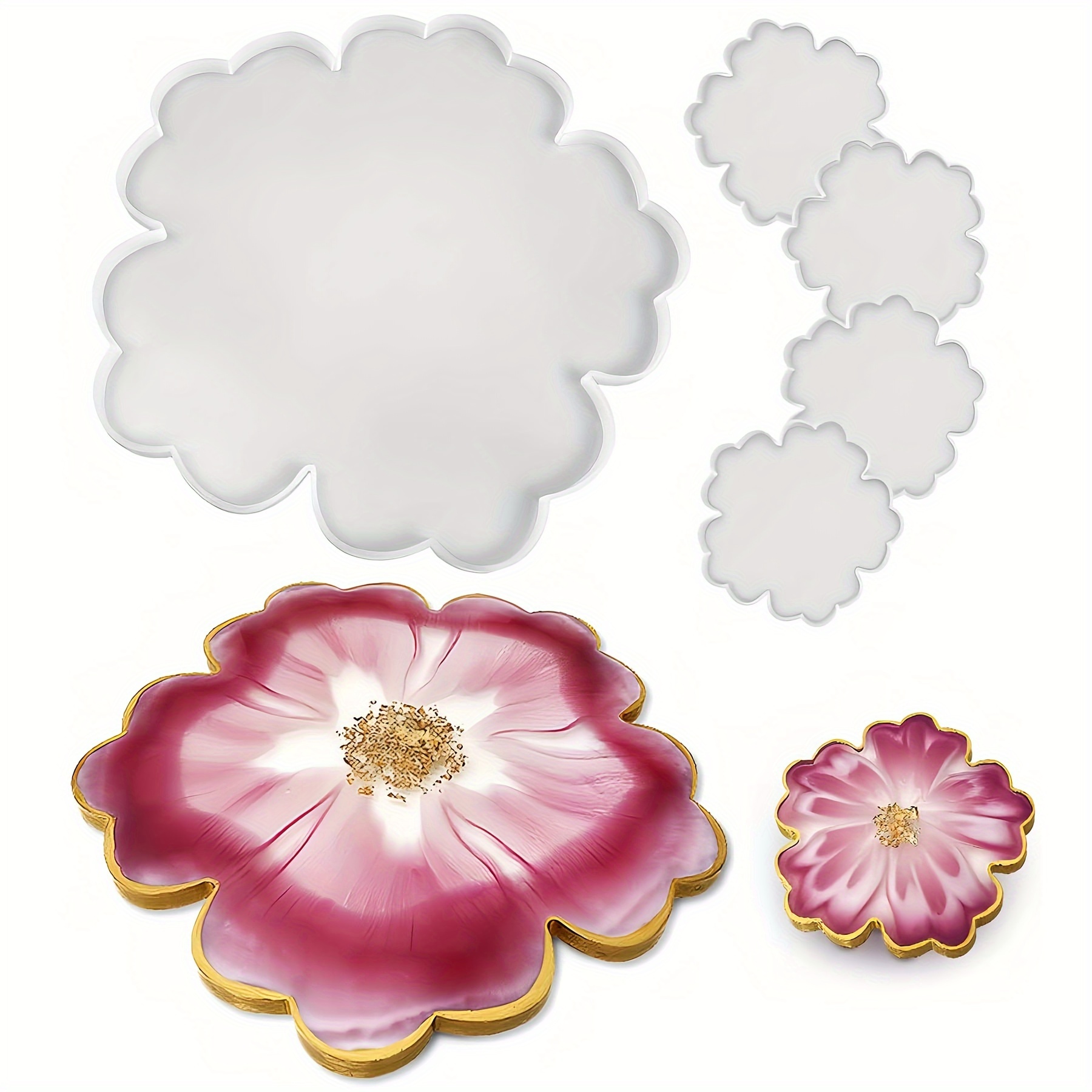 1-piece 13-inch large flower t - огляд і ціна Serving Tray Mold