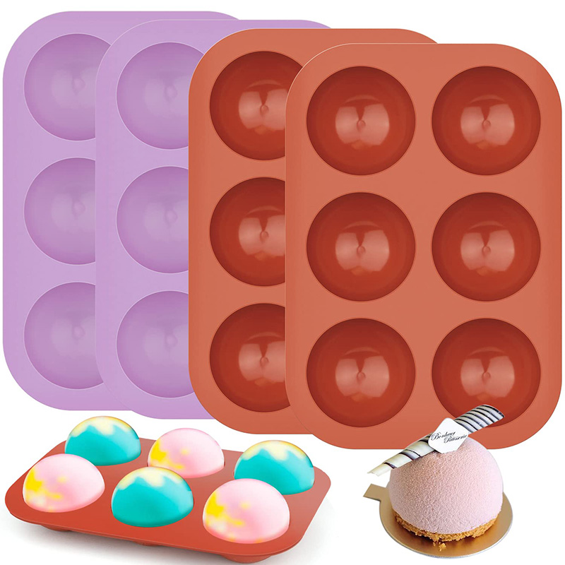 6 Cavities Semicircle Silicone - огляд і ціна Coaster Mold Round