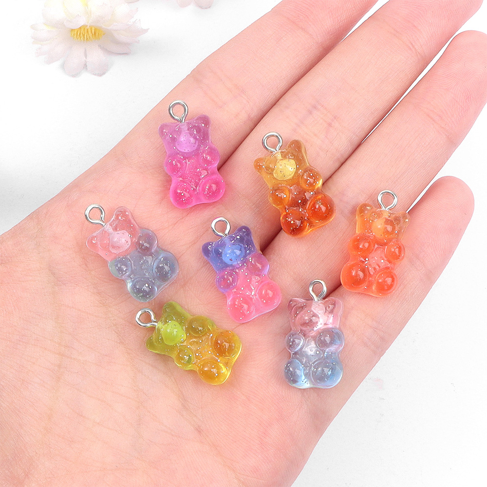 60pcs Dual Color Resin Bear Sh - огляд і ціна Resin Craft Material