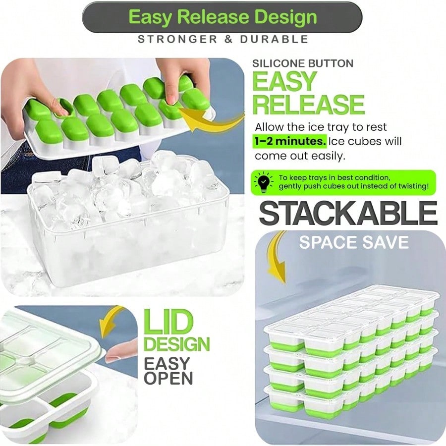 56pcs Tray With Lid And Bin –  - огляд і ціна Silicone Mold Tray