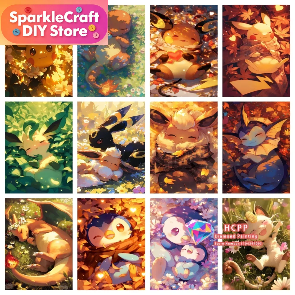 1pc frameless Cartoon Pokemon  - огляд і ціна Resin Craft Kit