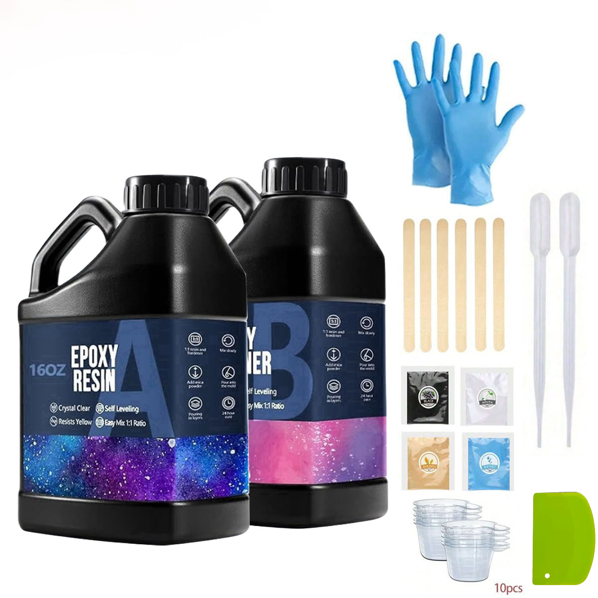1000ml Crystal Clear Epoxy Res - огляд і ціна Resin Craft Kit