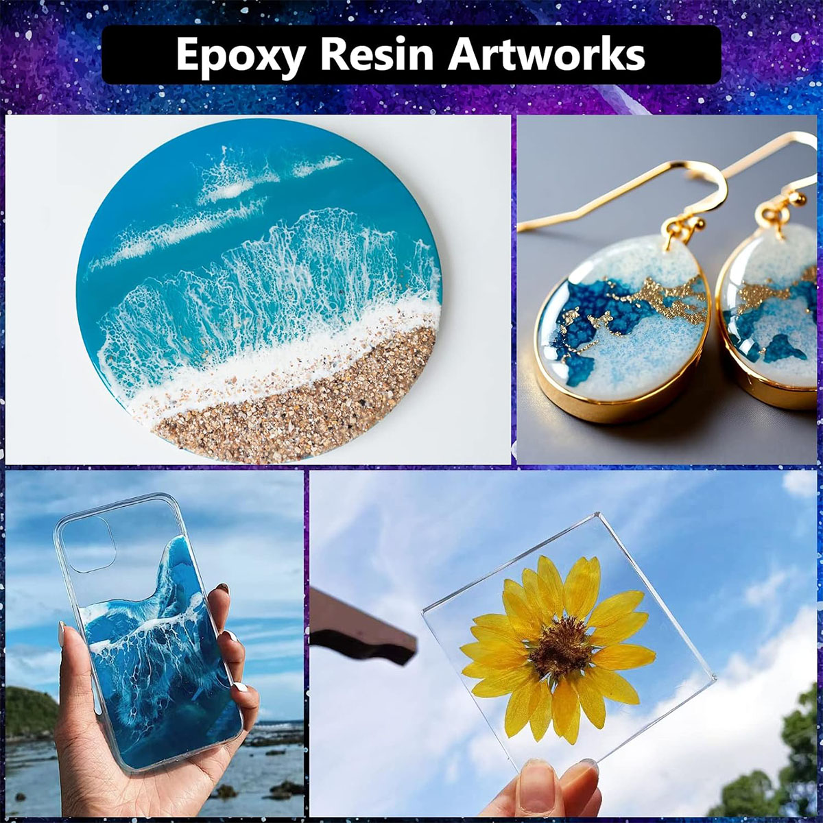 1000ml Crystal Clear Epoxy Res - огляд і ціна Resin Craft Kit
