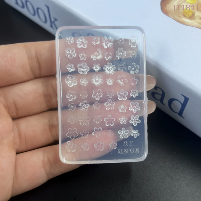 Pcs Silicone Nail Art Mold Flo - огляд і ціна Resin Pigment Set