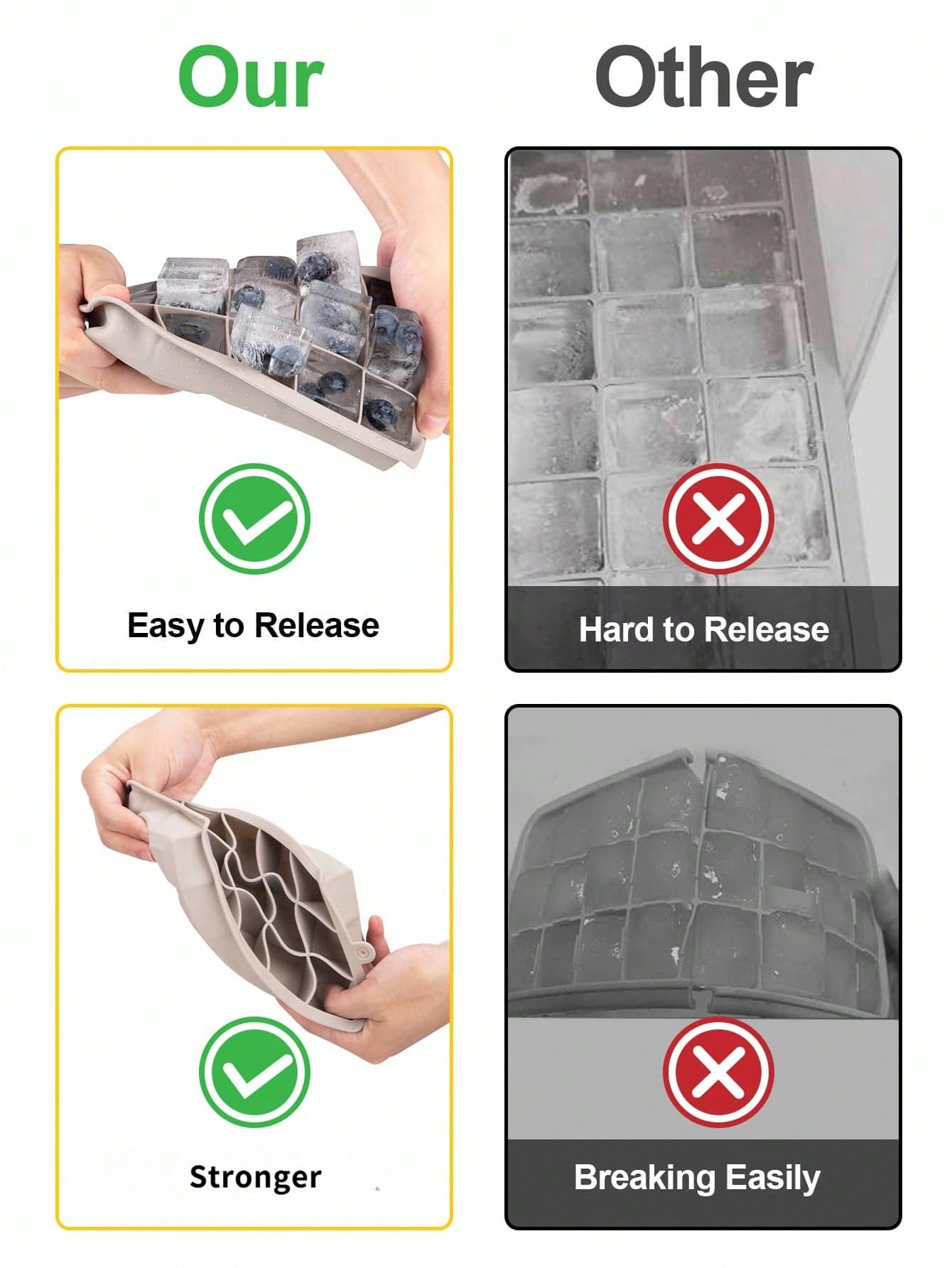 Madebyblanc 1pc 15 Grid Silico - огляд і ціна Silicone Mold Tray