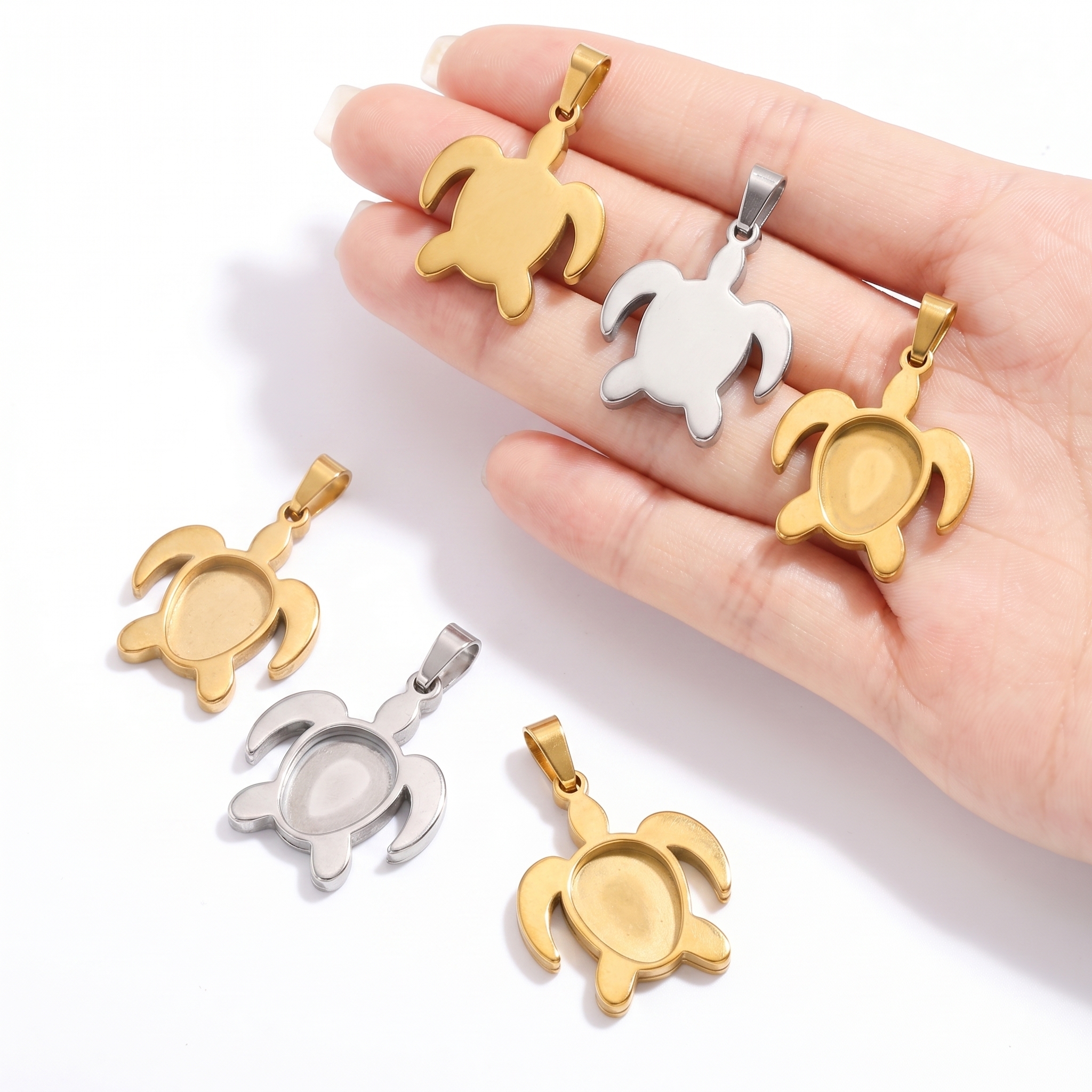 5pcs Stainless Steel Turtle Pe - огляд і ціна Resin Craft Projects