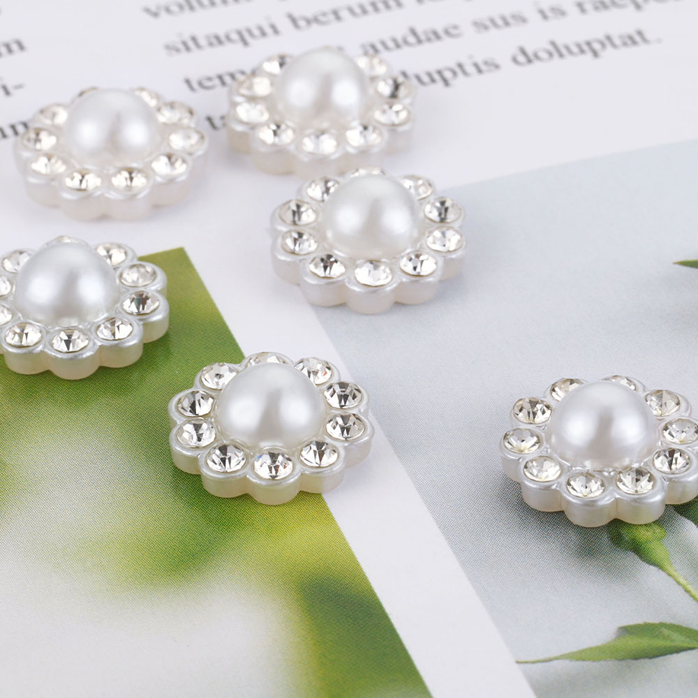 50pcs White Flat Imitation Pea - огляд і ціна Resin Craft Projects
