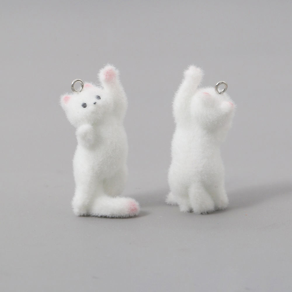 2pcs Flocking Little Cat Resin - огляд і ціна Resin Craft Projects