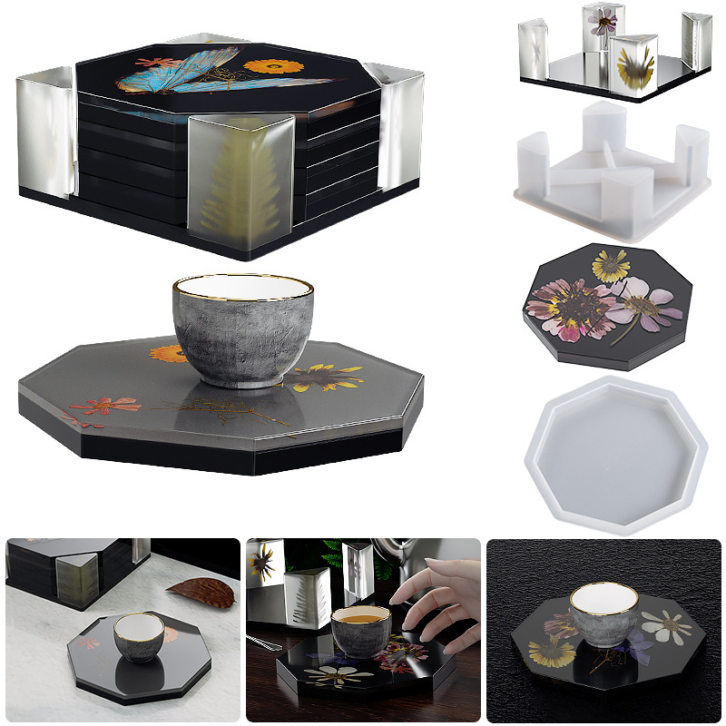 Silicone Coaster Storage Box M - огляд і ціна Coaster Mold Round