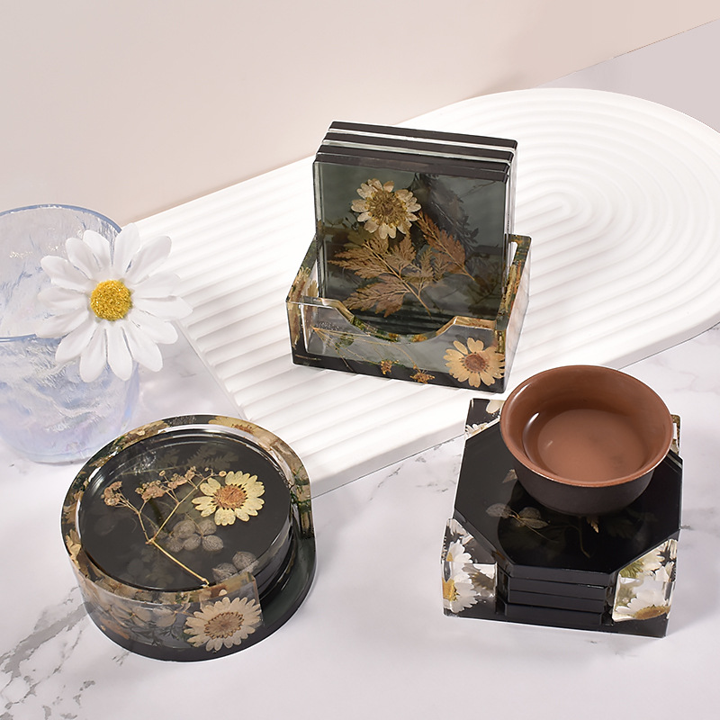 Silicone Coaster Storage Box M - огляд і ціна Coaster Mold Round