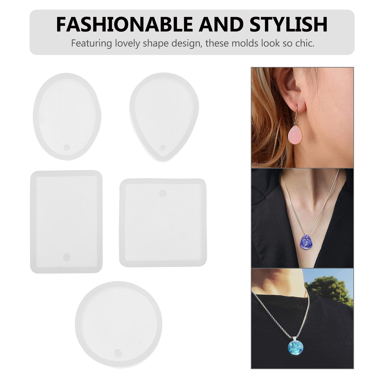 10pcs Pendant Mold Set Silicon - огляд і ціна Crafting Resin