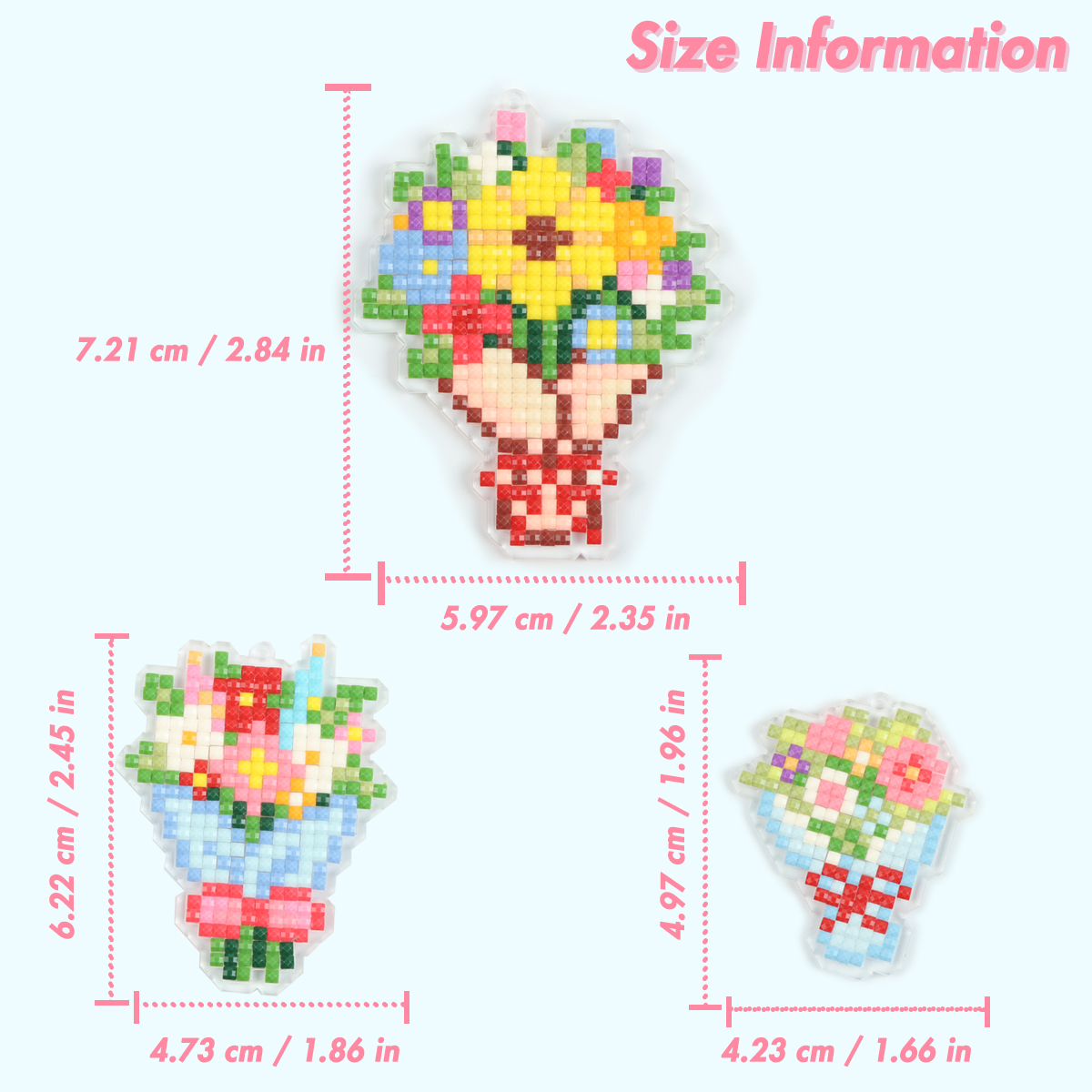 FOREVER YOUNG 3PCS Bouquet Acr - огляд і ціна Resin Craft Kit