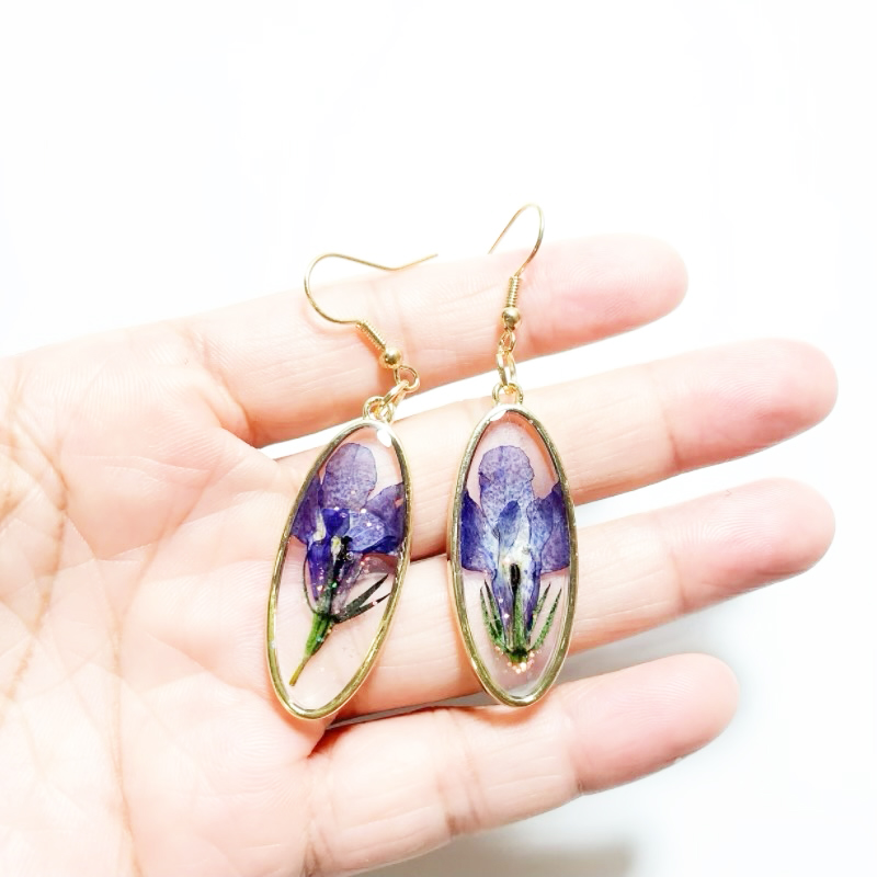Dried Flower Earrings Heart Re - огляд і ціна Dried Flower Bulk