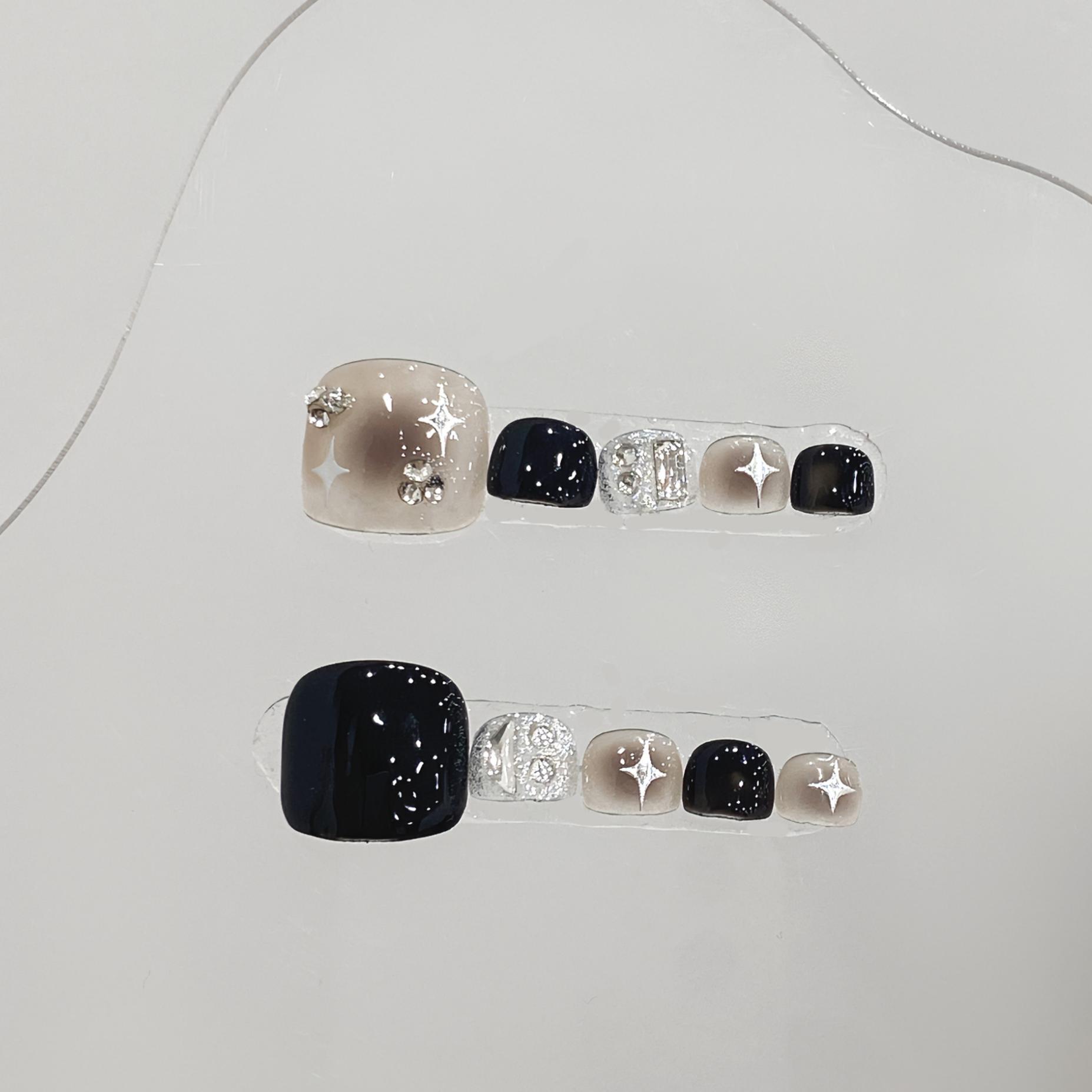 10pcs Glossy Square Fake Toena - огляд і ціна Resin Glitter Pack