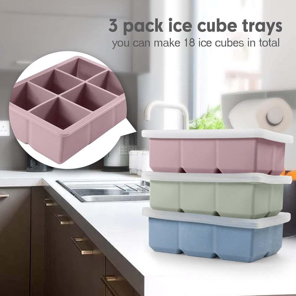 Large Silicone Ice Cube Trays  - огляд і ціна Silicone Mold Tray