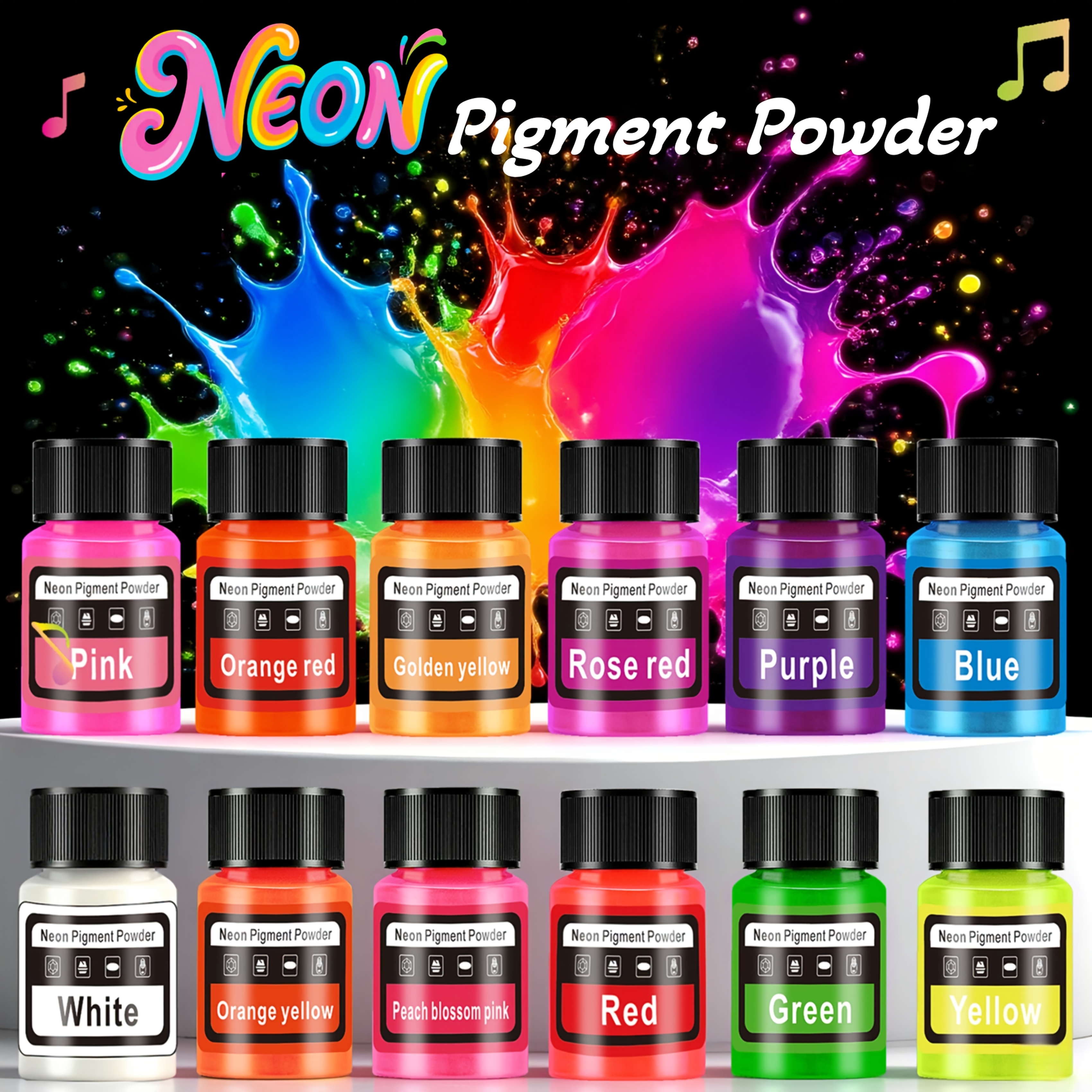 Fluorescent Powder/Neon Resin  - огляд і ціна Resin Pigment Set