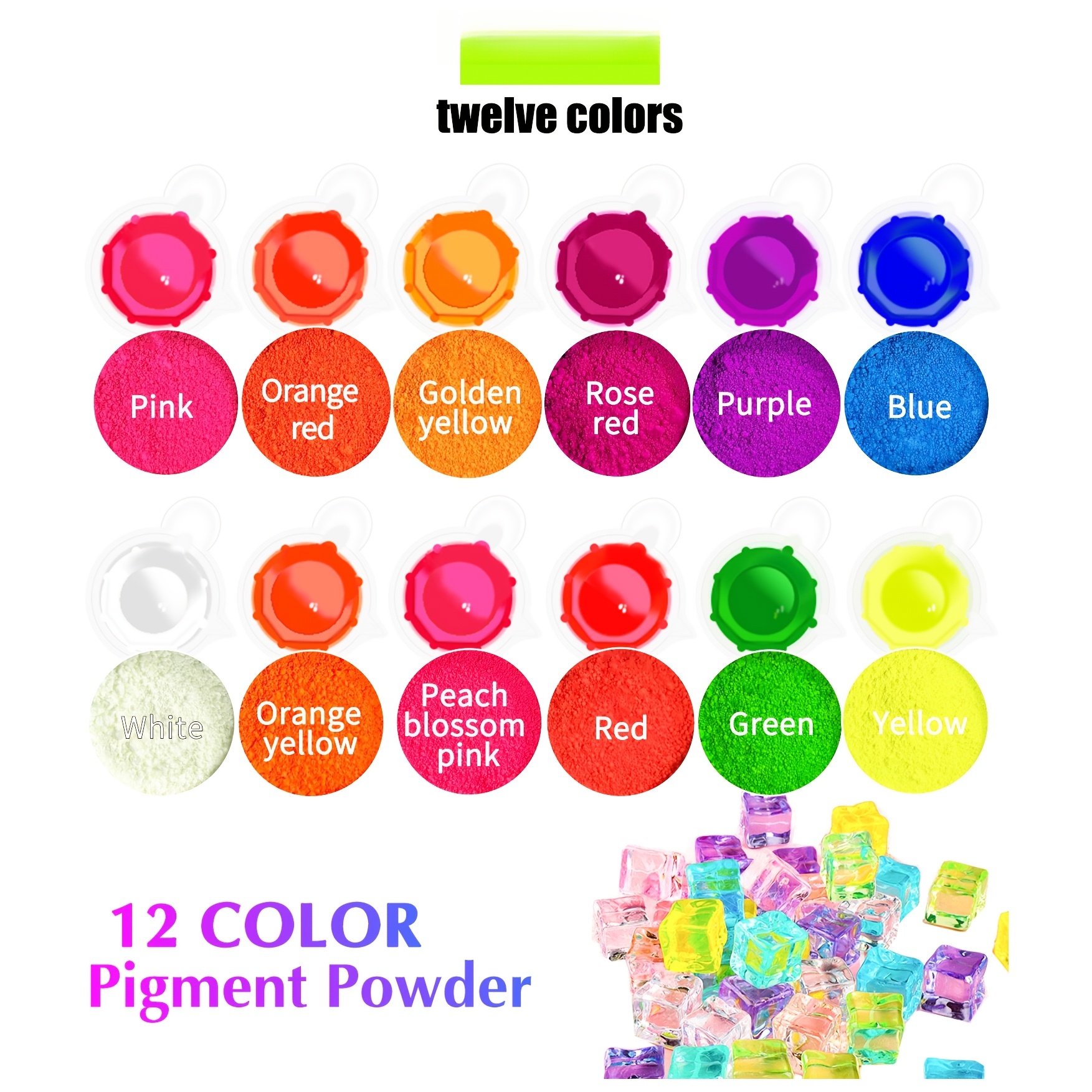 Fluorescent Powder/Neon Resin  - огляд і ціна Resin Pigment Set